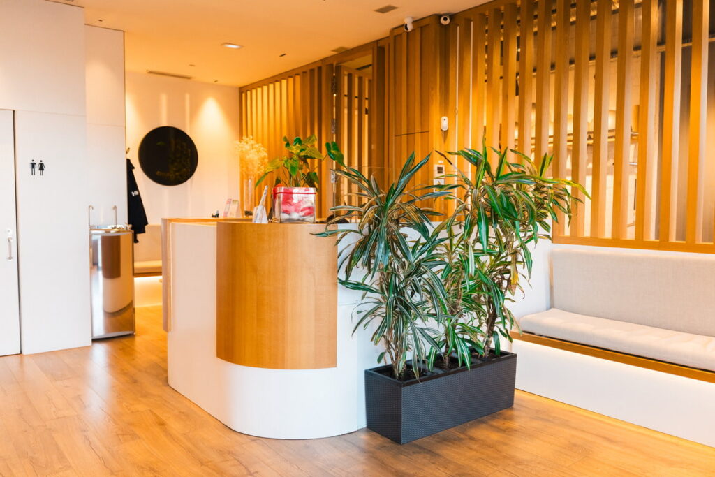 recepcion de la clinica